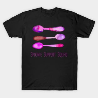 Spoonie Support Squad (Pink)! T-Shirt